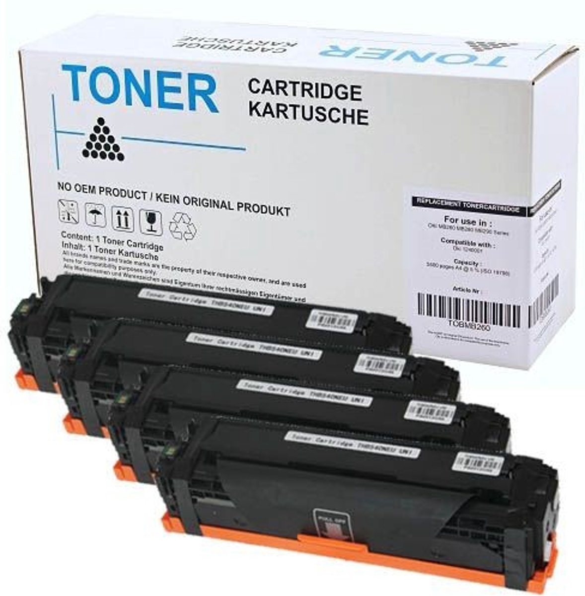 Merkloos - toner / Alternatief voor de Hp Set 4X set voor Hp 312A 312X Laserjet Pro 400 M476 huismerk