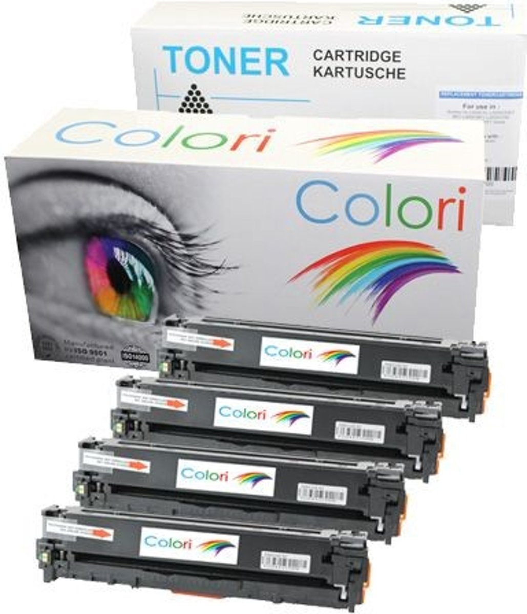 Merkloos - toner / Alternatief voor de Hp Set 4x huismerk Toner voor Hp 131X 131A Color Laserjet Pro 200 M251N