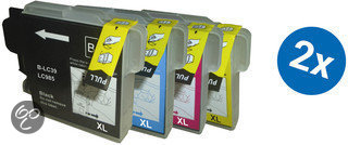 Merkloos – Inktcartridge / Alternatief voor de Brother LC 985XL inktcartridge multipack 2 sets Cartridge