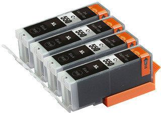 Merkloos – Inktcartridge / Alternatief voor de Canon PGI 550 Black XL Fourpack (6431B001) 4x 23 ml Cartridge