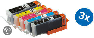 Merkloos – Inktcartridge / Alternatief voor de Canon PGI-550XL CLI-551XL inktcartridge multipack 3 sets Cartridge