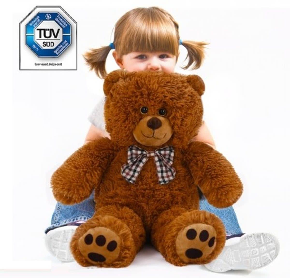 Teddybeer, knuffelbeer, Teddy L, knuffel, 56cm, beer bruin 56 CM