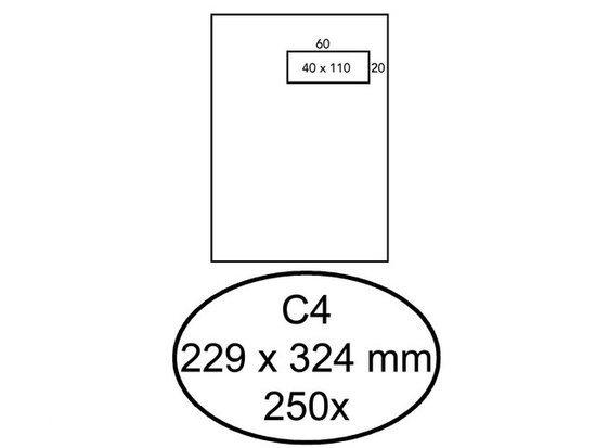 Vensterenvelop C4 VR Gegomd Wit