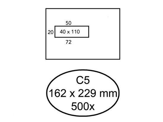 Vensterenvelop C5 VL Gegomd Wit