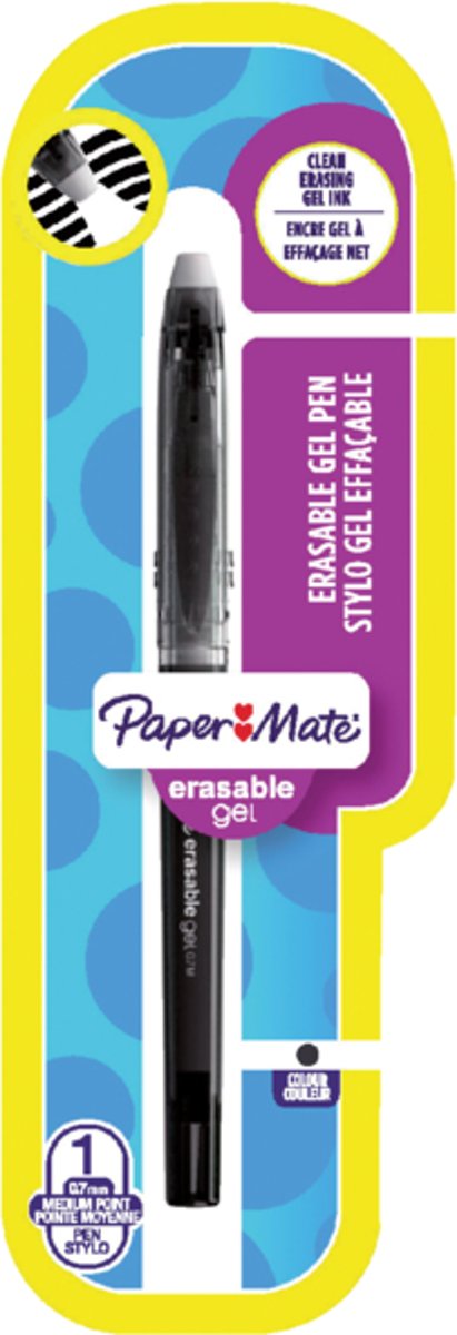 Gelschrijver Paper Mate Inkjoy Erasable Puzzelpen zwart