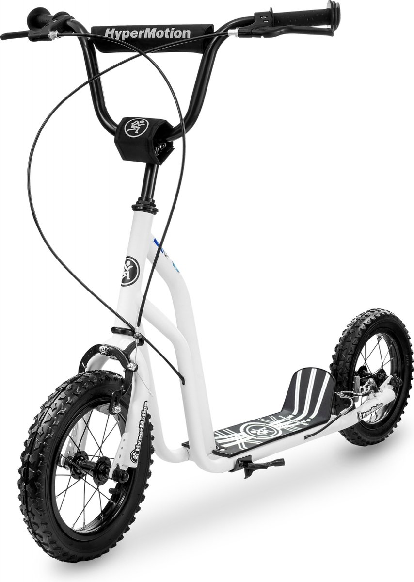 Step Volwassenen Grote Wielen Hypermotion VIVA fiets loopfiets scooter kinderfietsen meisje autoped kickbike met luchtbanden stepfiets stapfiets bike autopeds dames meisjes stepperbike 12 inch jongens kinderen stepbike volwassen Wit