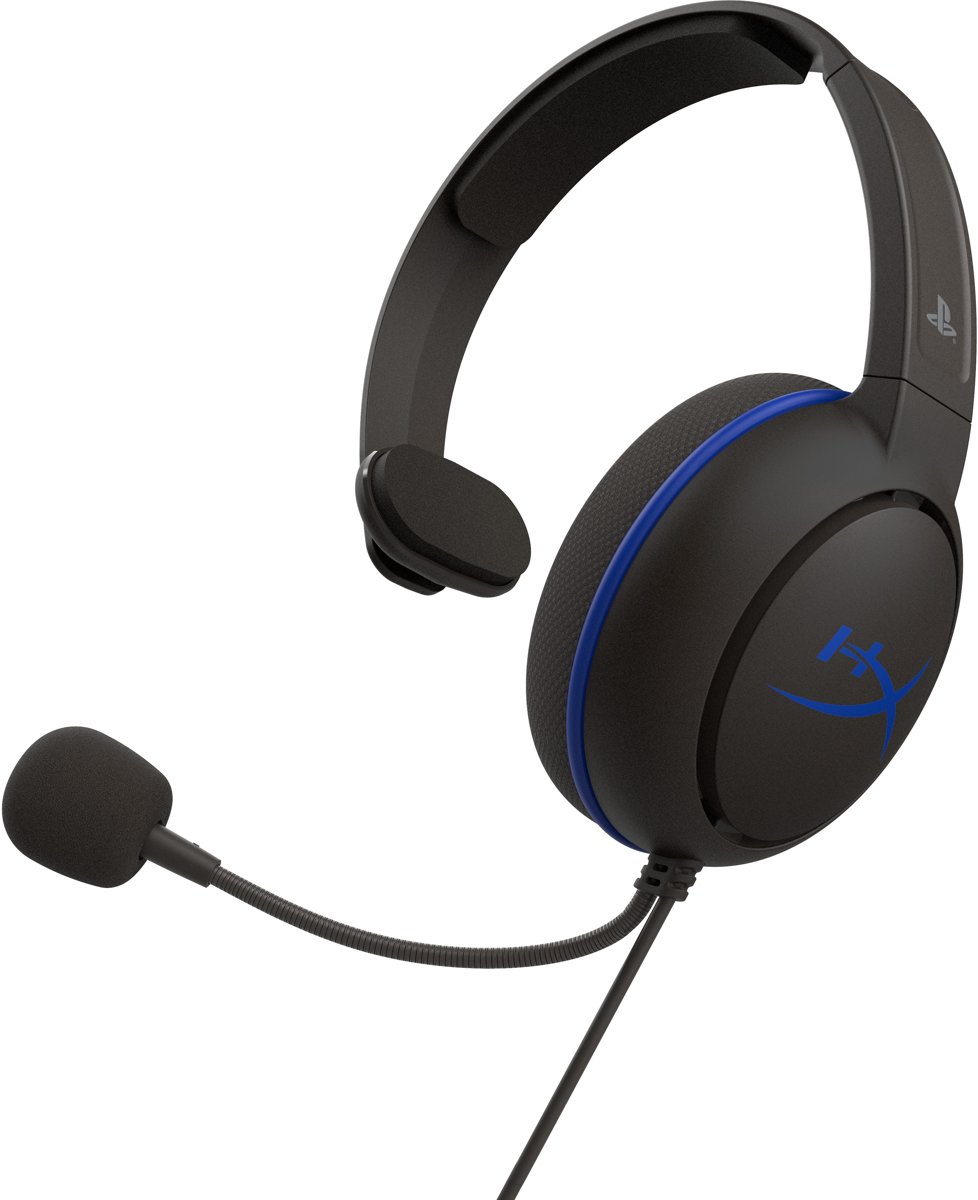 HyperX Cloud Chat PS4 Gaming Headset - Zwart / Blauw