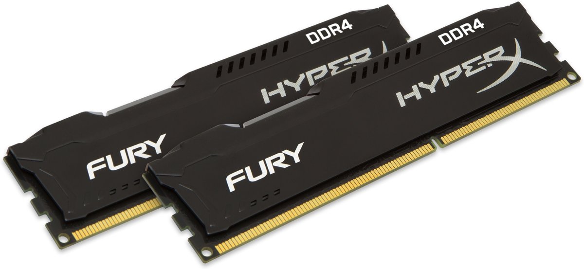 HyperX FURY Memory Black 16GB Kit (2x8GB) DDR4 2400MHz CL15 DIMM 16GB DDR4 2400MHz geheugenmodule