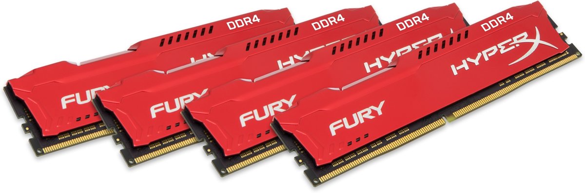 HyperX FURY Memory Red 64GB DDR4 2133MHz Kit geheugenmodule