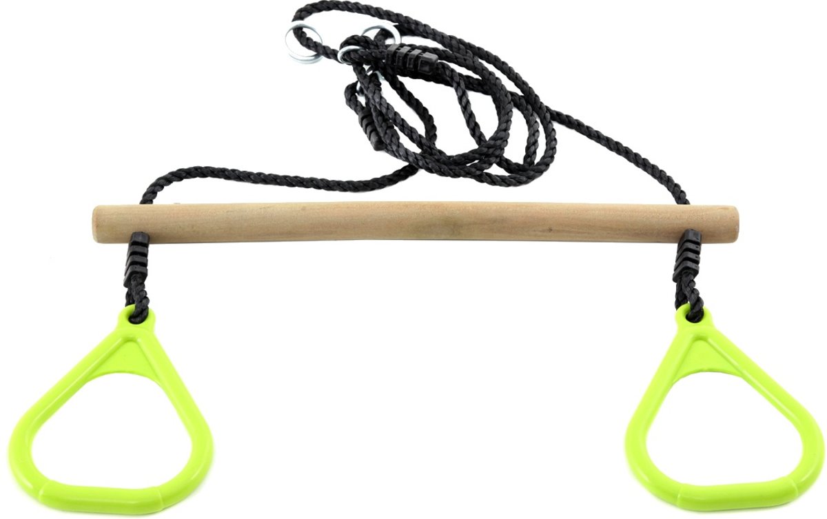 HÃ¶rby Bruk Ringtrapeze Hout 150 Cm Bruin/lime