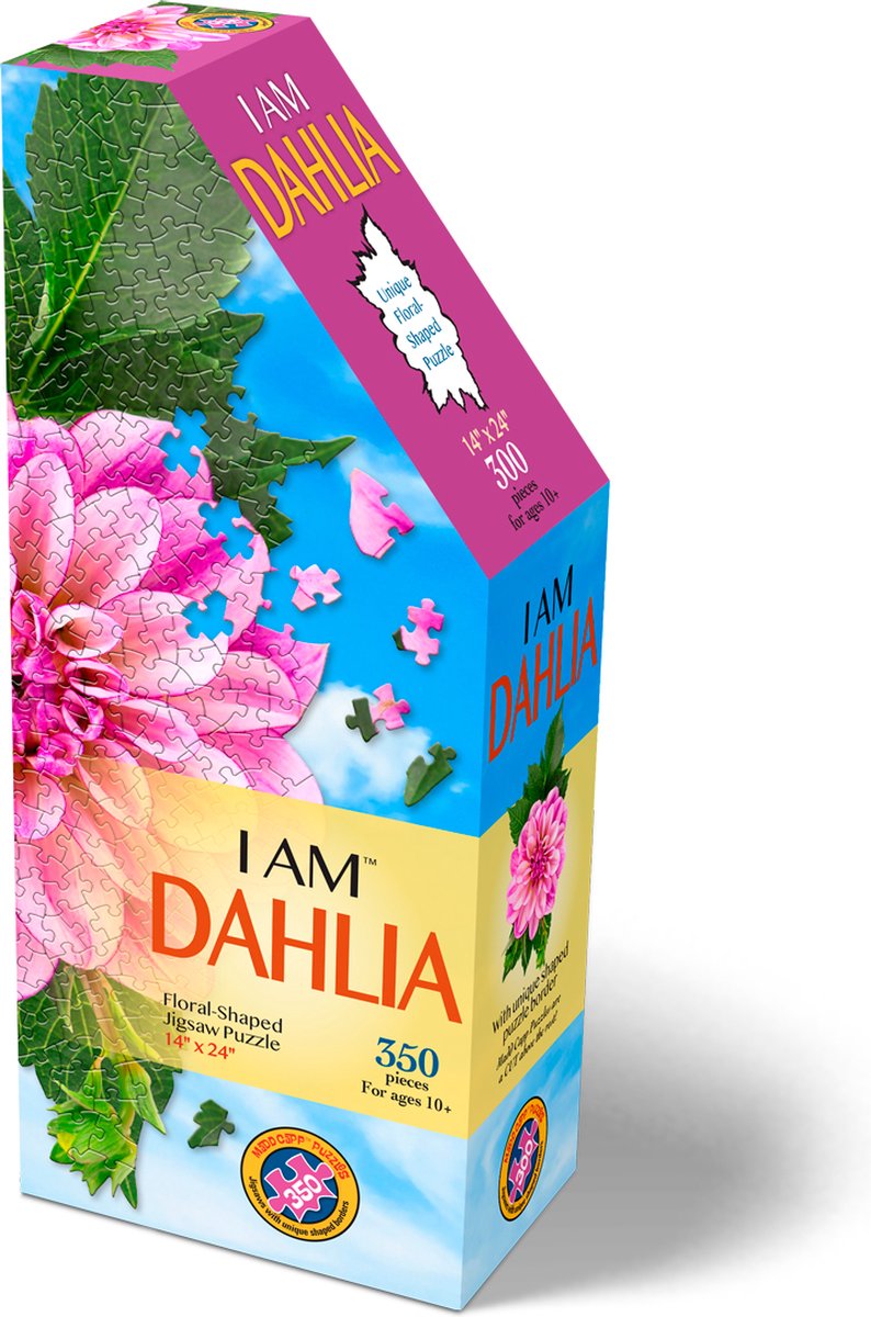 I AM 350 Puzzle: DAHLIA 35,56x60,96cm, 350pcs, in doos, Madd Capp Puzzle, 10+