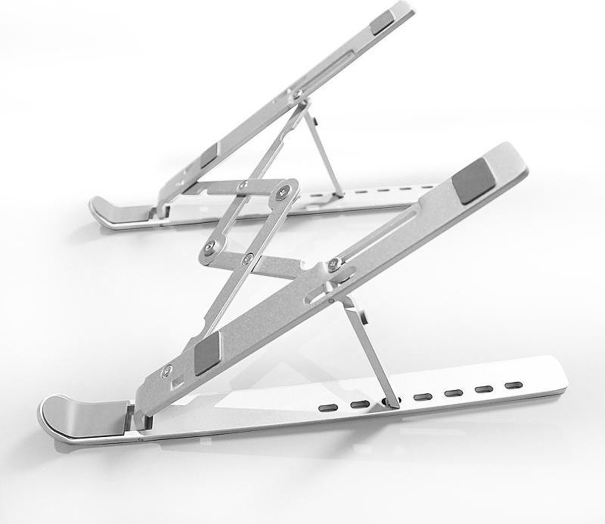 Laptop Standaard - Verstelbare Laptop Standaard - Ergonomische Laptop Standaard - Notebook Standaard - Opvouwbare Laptop Standaard - Tablet Standaard - Verstelbare Tablet Standaard - Lichtgewicht Aluminium Laptop Standaard - 11 Inch t/m 17 Inch