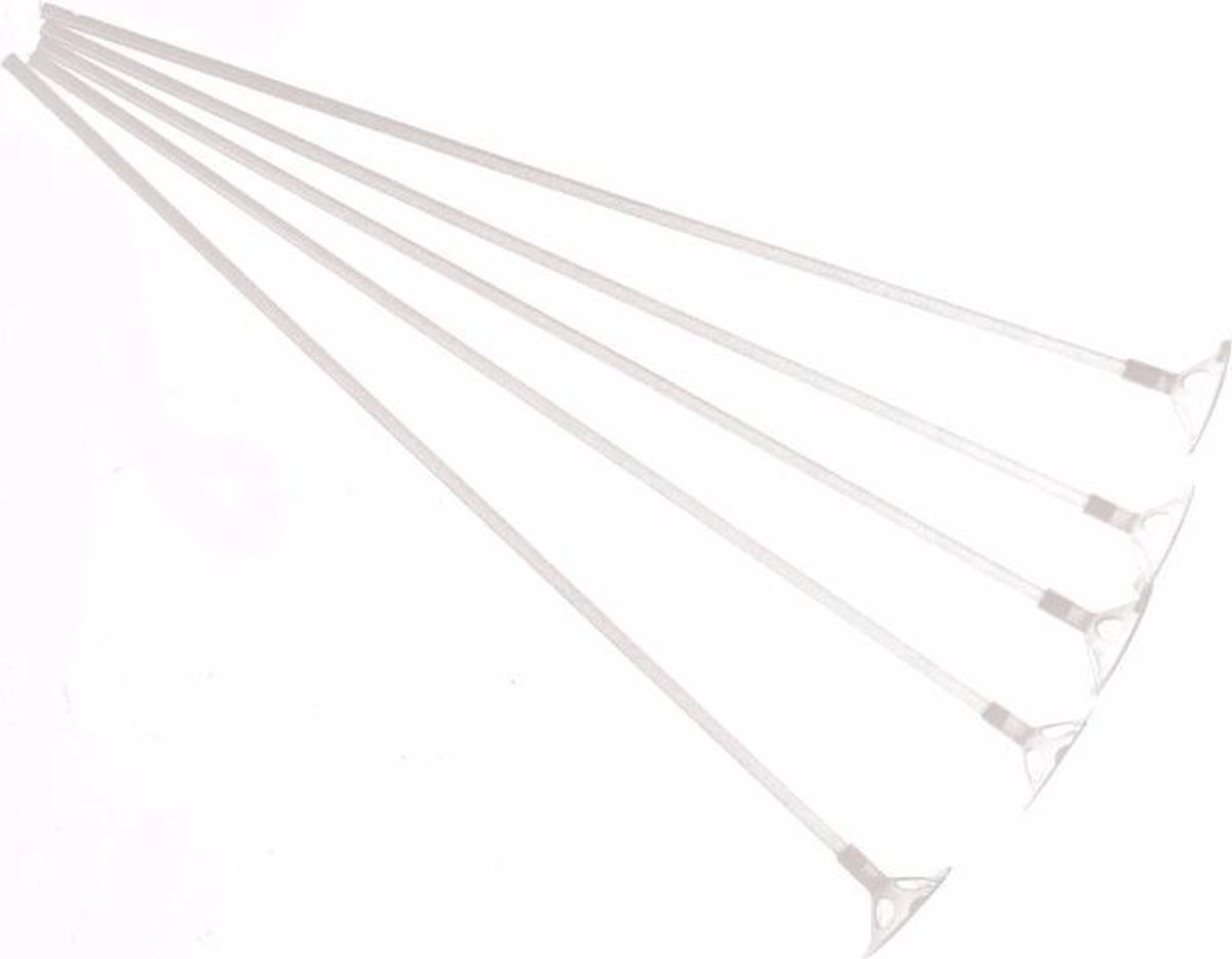  ® - Ballonstaafjes - 20 stuks - Ballon staafjes - met dopje - Wit