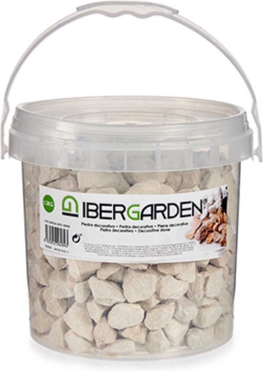 Decoratie steentjes/kiezels beige grof 3 kg - Aquarium bodembedekking