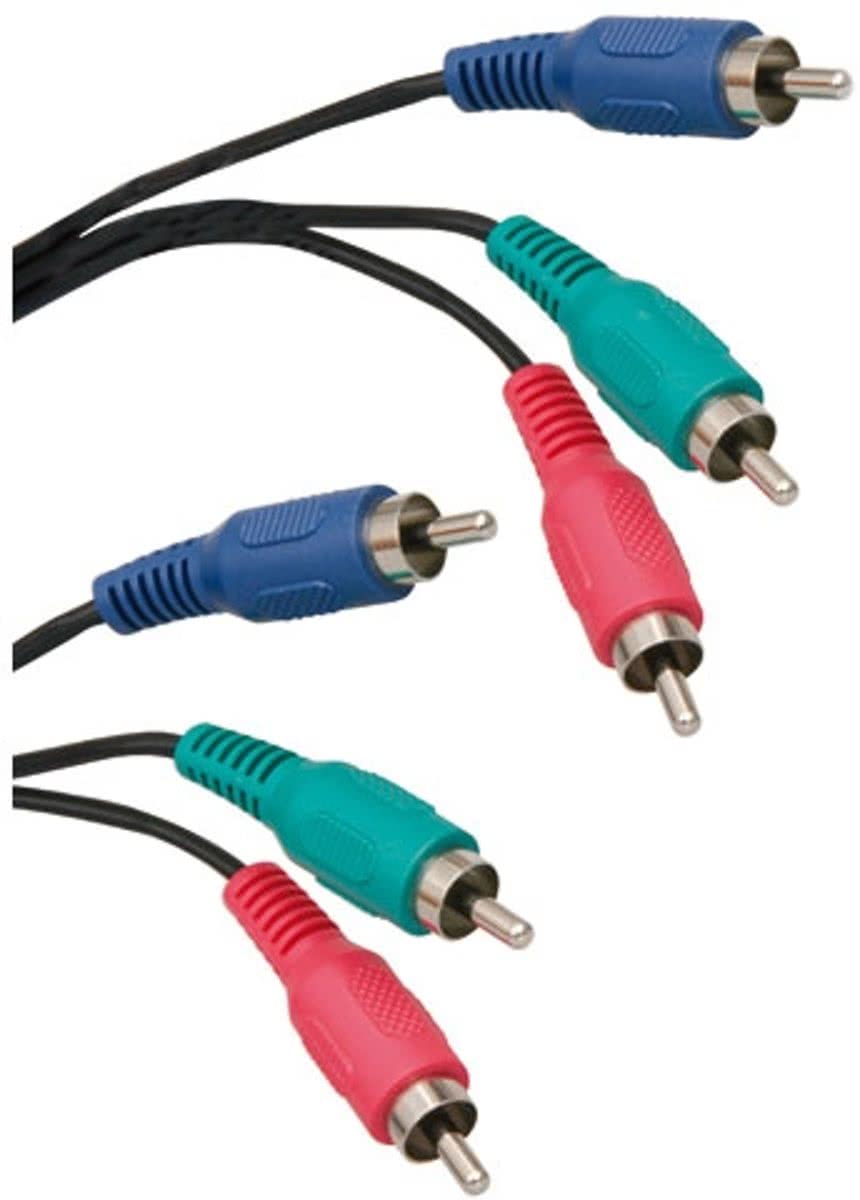 ICIDU Component Video Cable, 2m 2m 3 x RCA 3 x RCA Zwart component videokabel (YPbPr)