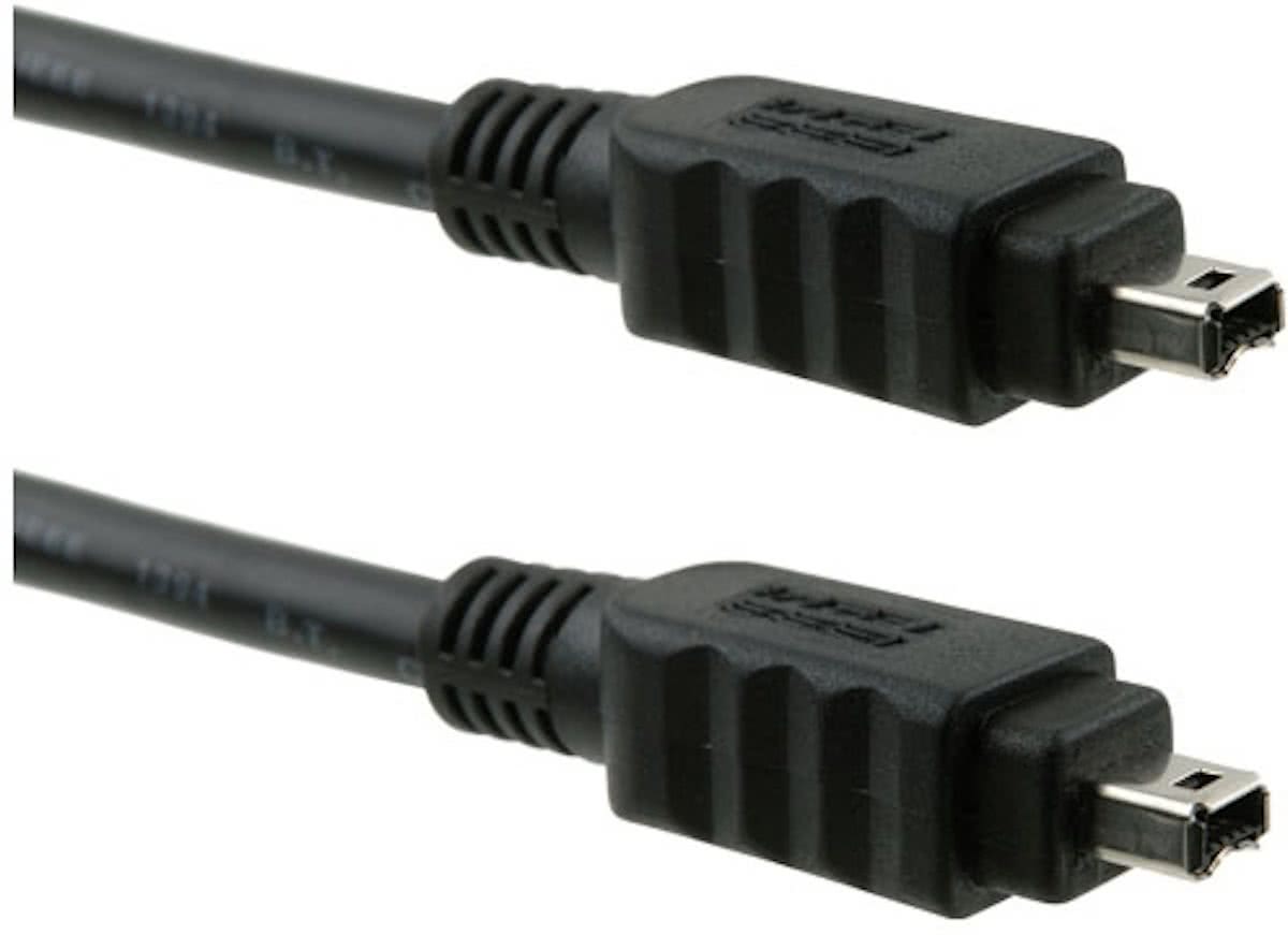 ICIDU FireWire 4-4 Cable, 1,8m 1.8m Zwart firewire-kabel