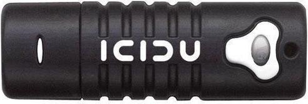 ICIDU SI-707159 Rubberen Flash Drive - Zwart / 4 GB