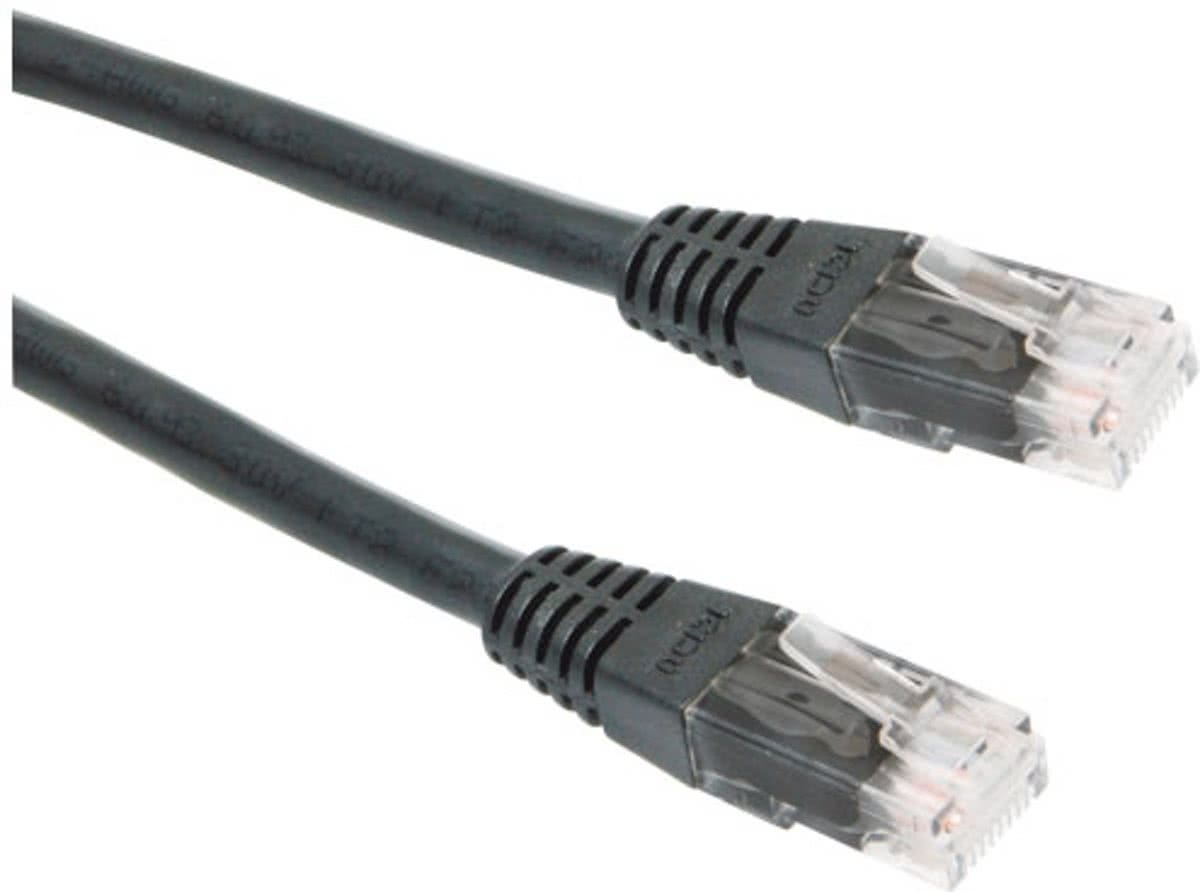 ICIDU UTP CAT6 Network Cable, Black, 3m 3m Zwart netwerkkabel