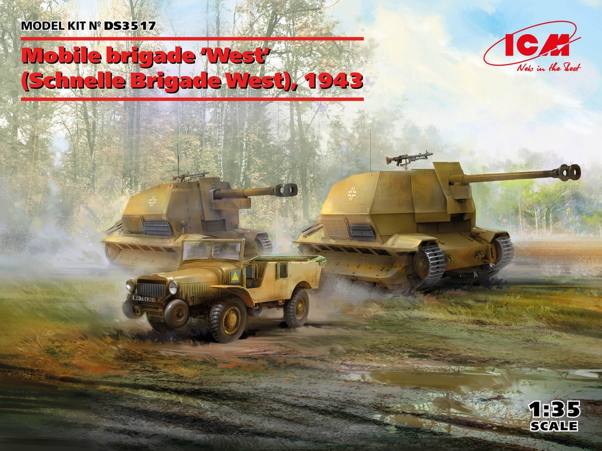 1:35 ICM DS3517 Mobile Brigade West 1943 Plastic kit