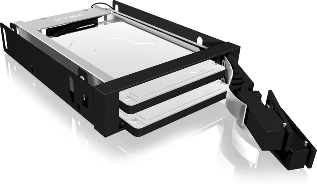 ICY BOX IB-2227StS HDD-/SSD-behuizing 2.5 Zwart