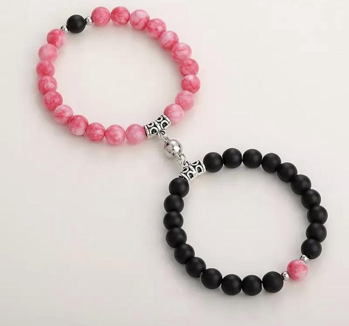 Armbanden set met magneet - Koppel armband - Armband dames - Armband heren - Romantisch cadeau - cadeau voor hem / haar