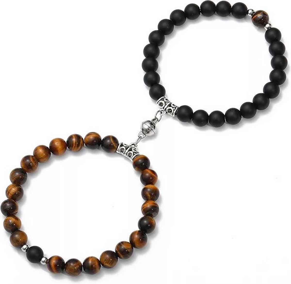 Armbanden set met magneet - Kralen Armband - Koppel armband - Armband dames - Armband heren - Romantisch cadeau - cadeau voor hem / haar