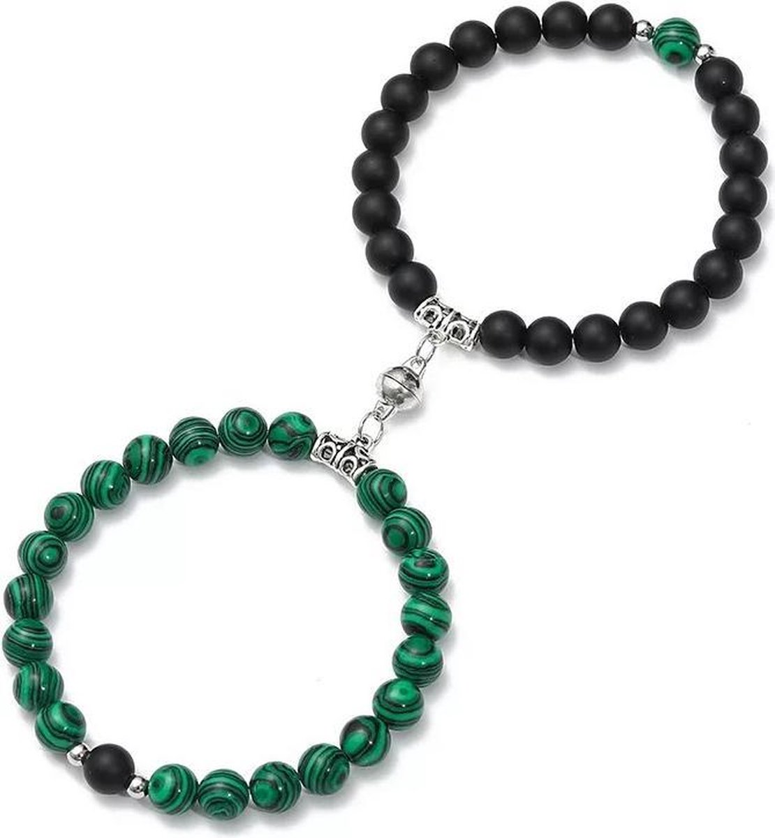 Armbanden set met magneet - Kralen Armband - Koppel armband - Armband dames - Armband heren - Romantisch cadeau - cadeau voor hem / haar