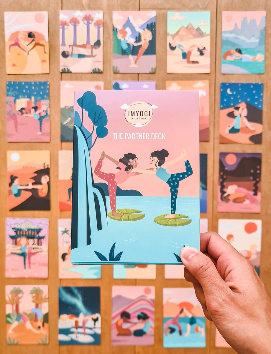 IMYOGI Partner Yoga Cards for Kids / Yogakaarten voor kinderen