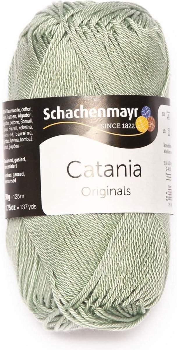 Schachenmayr Breiwol Catania Klassiek 5Pack - 100% Katoen  Kleur Grijsgroen