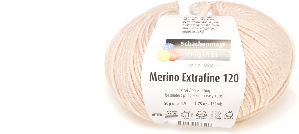 Schachenmayr Breiwol Merino Extrafine 5 Pack - 100% Scheerwol Abrikoos