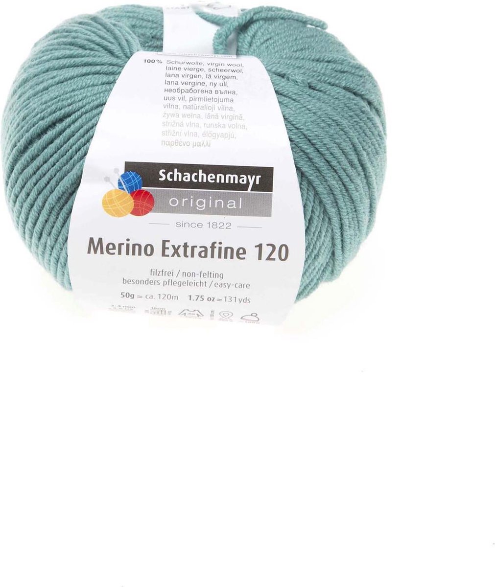 Schachenmayr Breiwol Merino Extrafine 5 Pack - 100% Scheerwol Blauwgroen