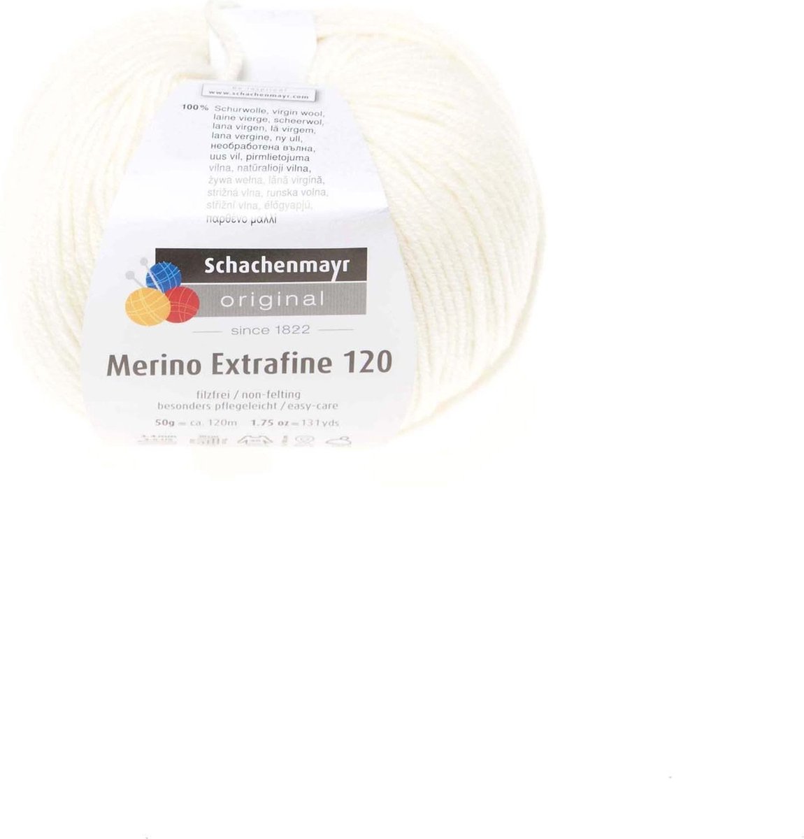 Schachenmayr Breiwol Merino Extrafine 5 Pack - 100% Scheerwol Ecru