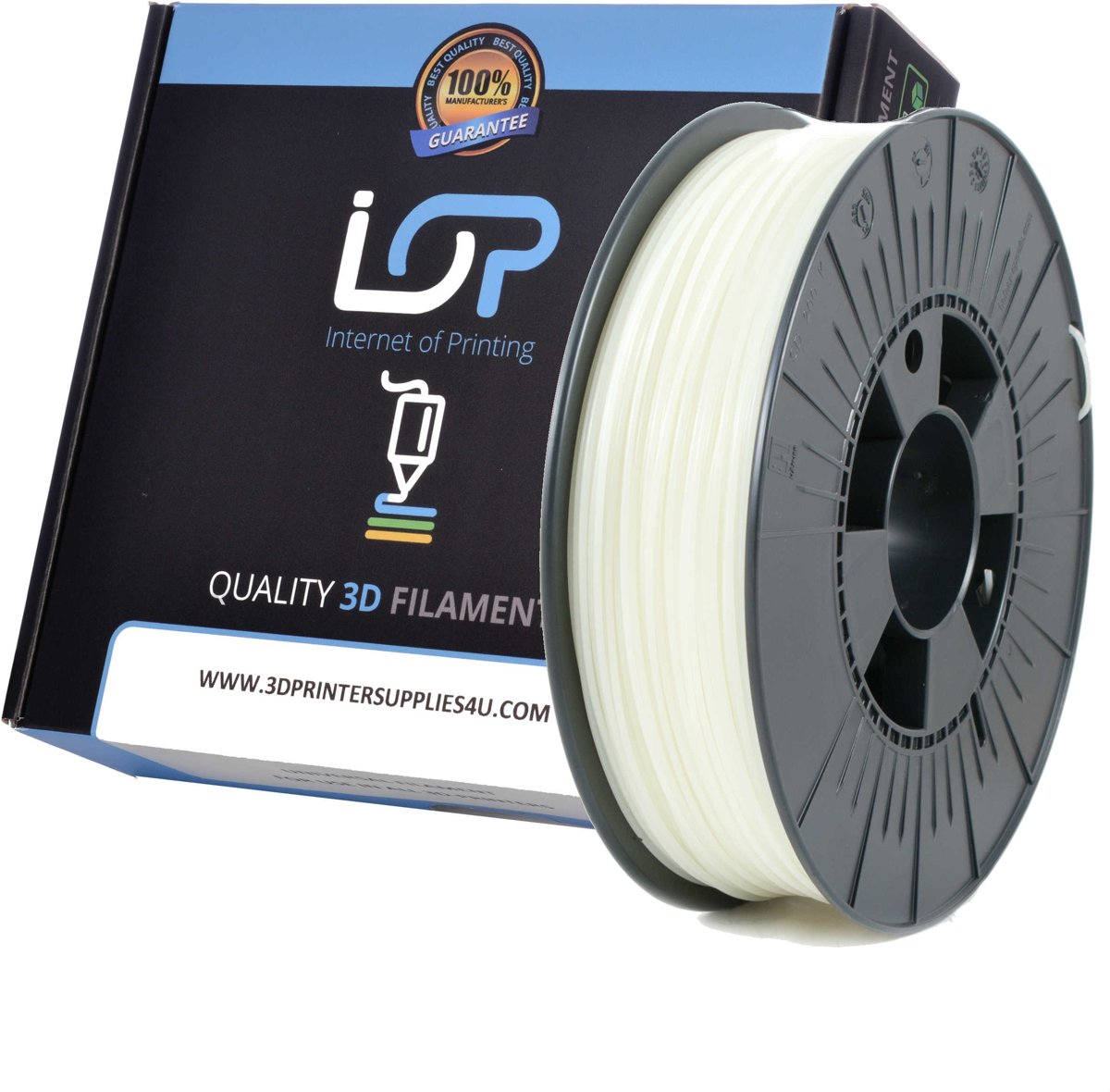 IOP PLA 1.75mm Snowy White 1kg