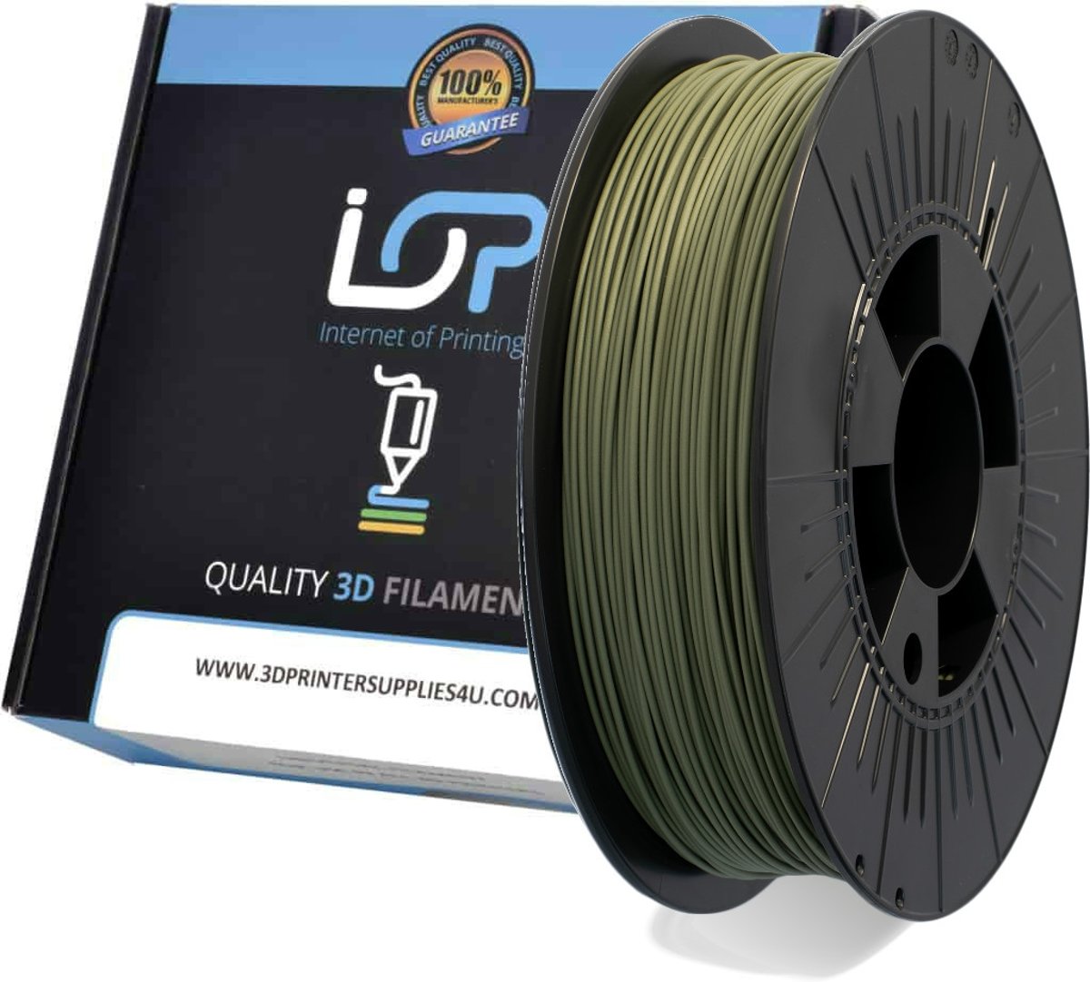 IOP PLA Matt 1.75mm Moss Grey 500gr