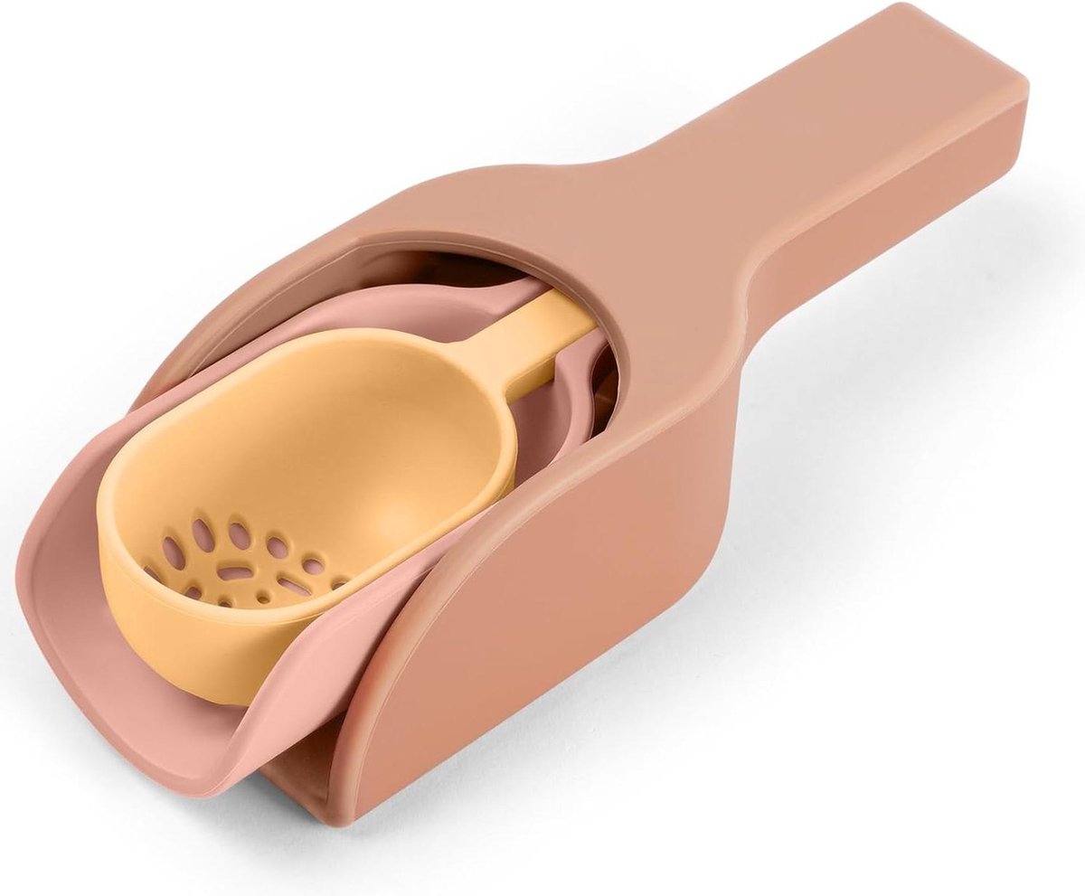 Strandspeelgoed voor kinderen: 3-in-1 siliconen kinder strand schep set - zandspeelgoed cadeau voor meisjes en jongens