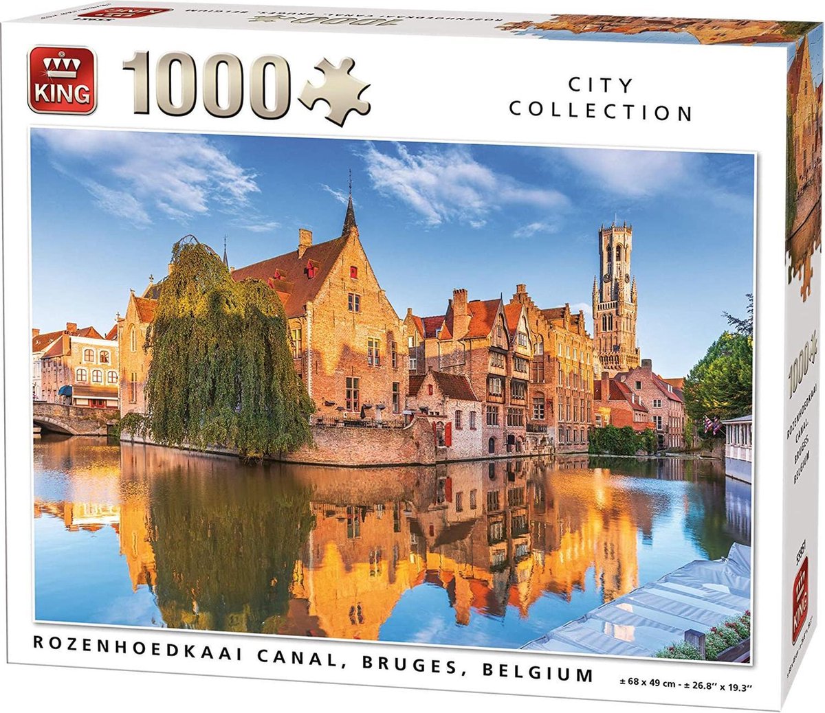 Puzzel - Brugge België - 1000 stukjes - Volwassenen