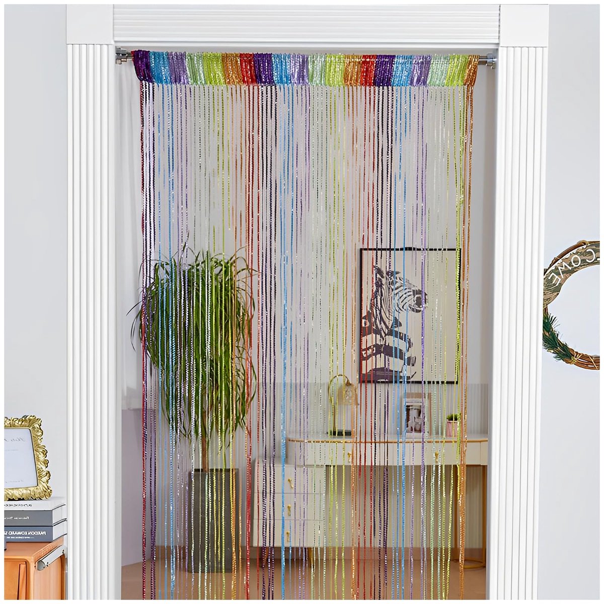  ® Prachtig Parelgordijn voor Deuren en Balkons met Insectenbescherming en Privacyfunctie