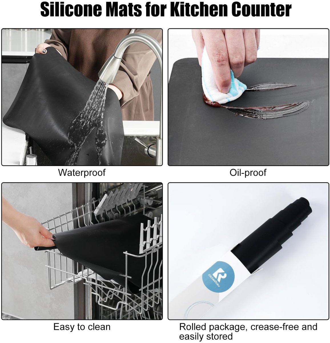 Ibenzoa® Robuuste Siliconen Tafelonderlegger – 30 x 40 cm, Hittebestendig en Antiaanbak