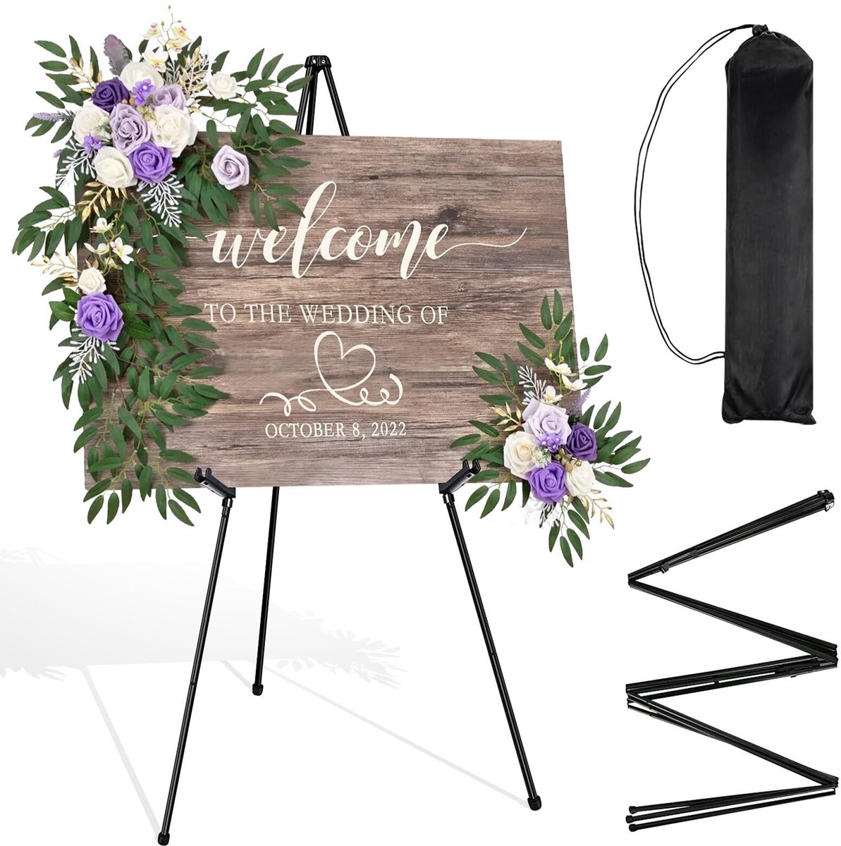  ® Verstelbare Metalen   voor Diverse Creatieve Presentaties en Kunstwerken, Zwart, 169 cm Hoog