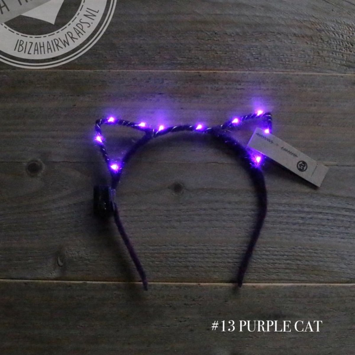 LED Haarband Cat PURPLE - Kerst haarband - Carnaval haarband - Diadeem Led - Haarband Lichtjes - Led haar accessoires - Kerst Diadeem