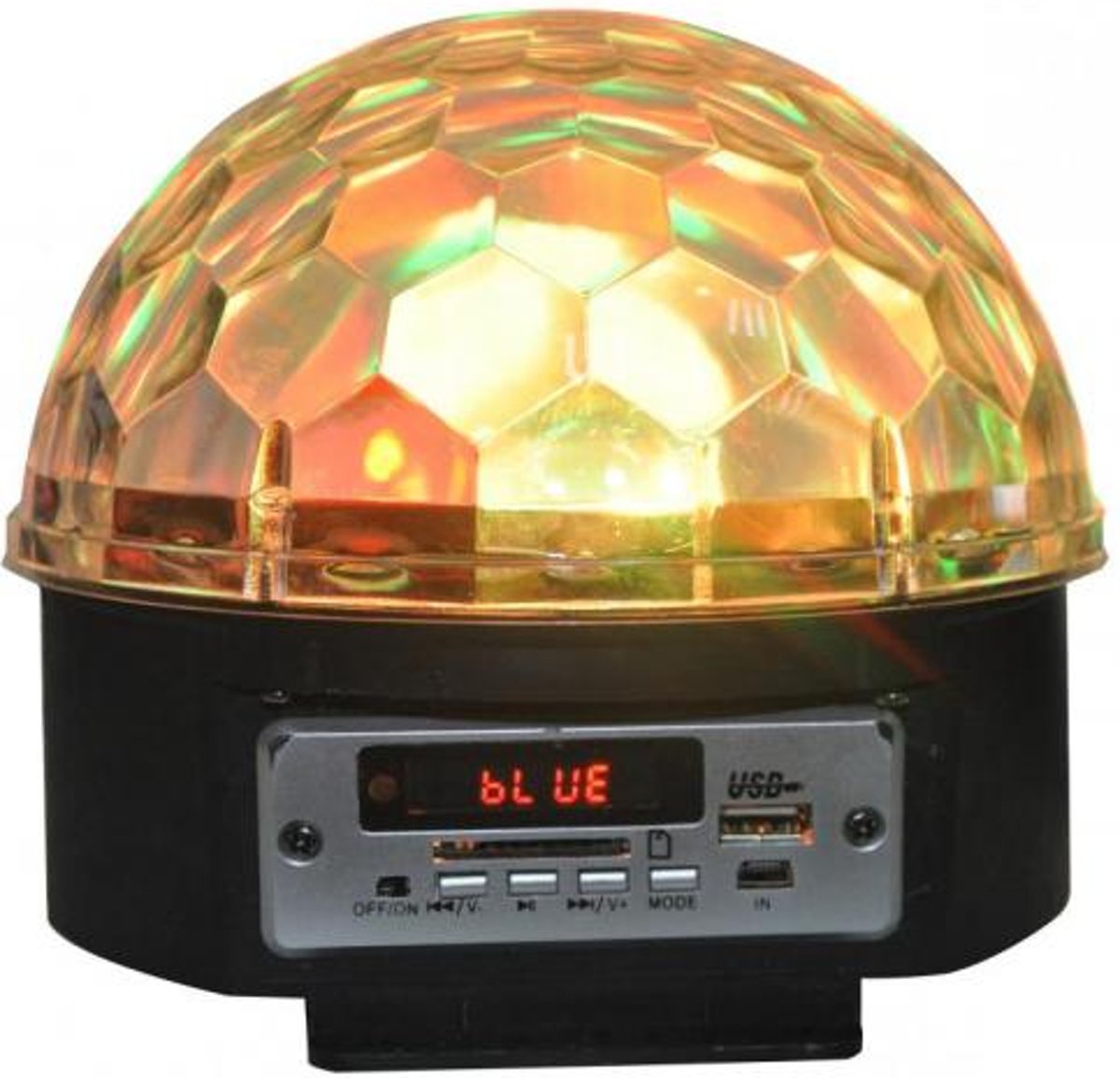 Ibiza LL082LED-BT Astro 5 Rgbwgr Led Lichteffect Met Luidpreker & Sd/usb/bluetooth