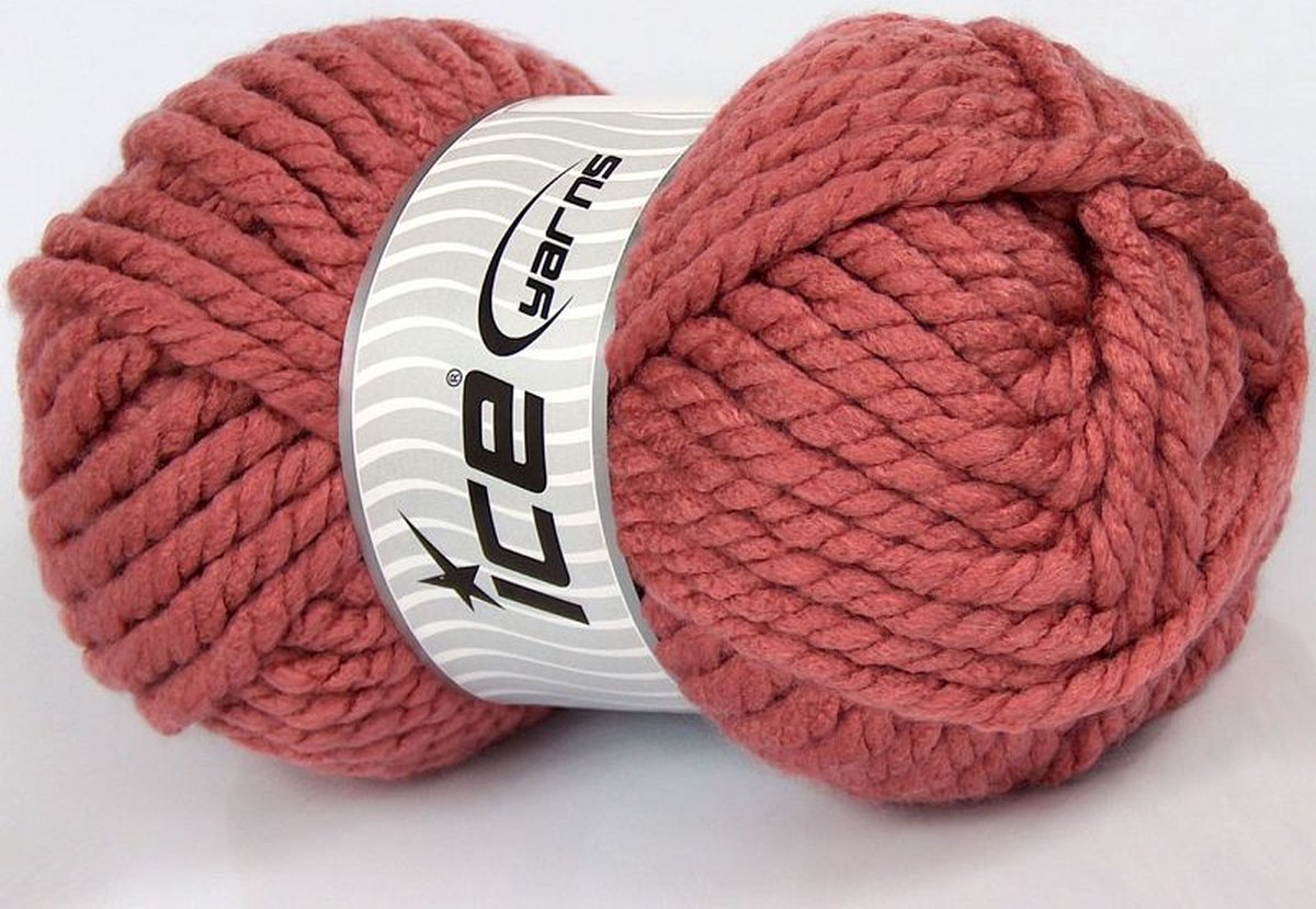 WOL-GAREN-DARK PINK 75639-ICE YARNS-PER 2 STUKS-BREIEN EN HAKEN.