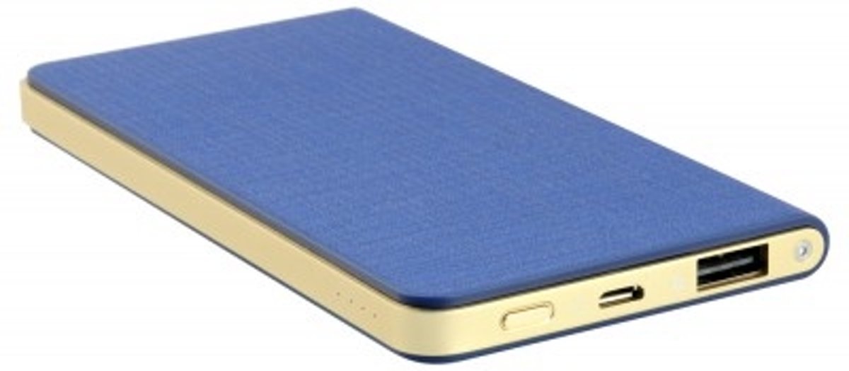 iconBIT FTB5000SLS powerbank Blauw Lithium-Polymeer (LiPo) 5000 mAh