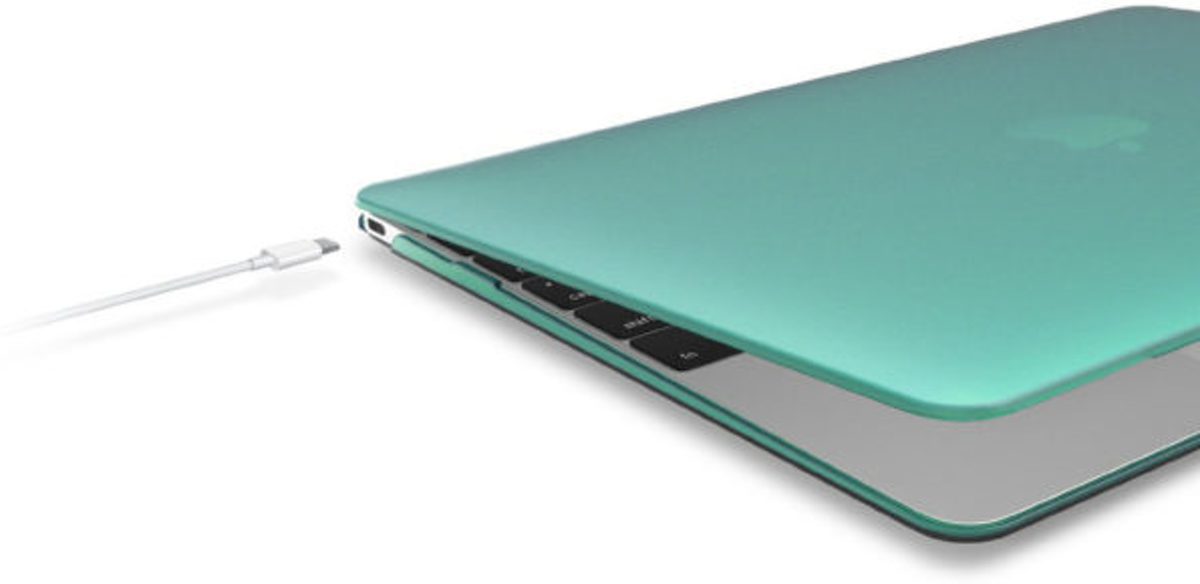 Hardshell Macbook Hoes/ Case Pro 13 Inch. Kleur: Lichtgroen