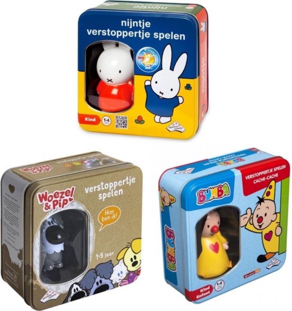 Babyset - 1-4 jaar - Kinderspel - Verstoppertje Spelen - Bumba & Woezel en Pip & Nijntje