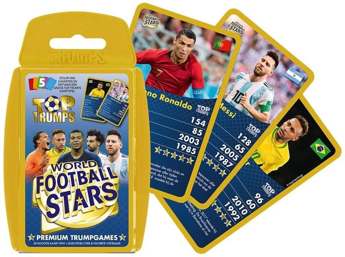 Identity Games Top Trumps Wereld Voetbal Sterren