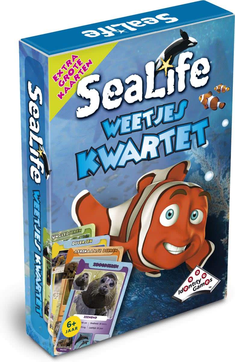 Sealife Weetjes kwartet - Kaartspel