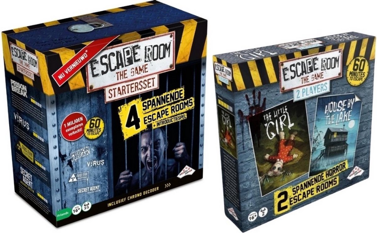 Spellenbundel - Escape Room - 2 Stuks - The Game basisspel & Uitbreiding 2 Player: Horror