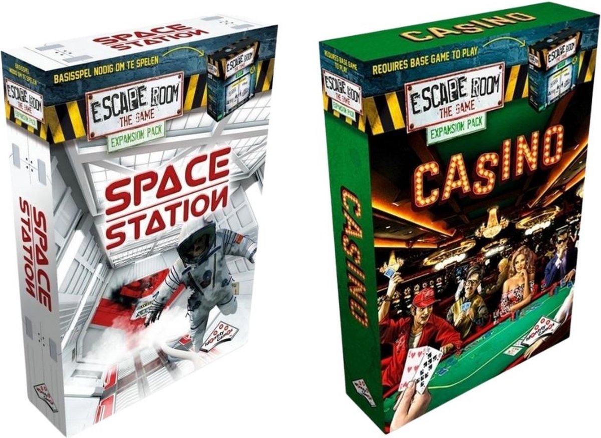 Uitbreidingsbundel - Escape Room - 2 Stuks - Uitbreiding Space Station & Uitbreiding Casino