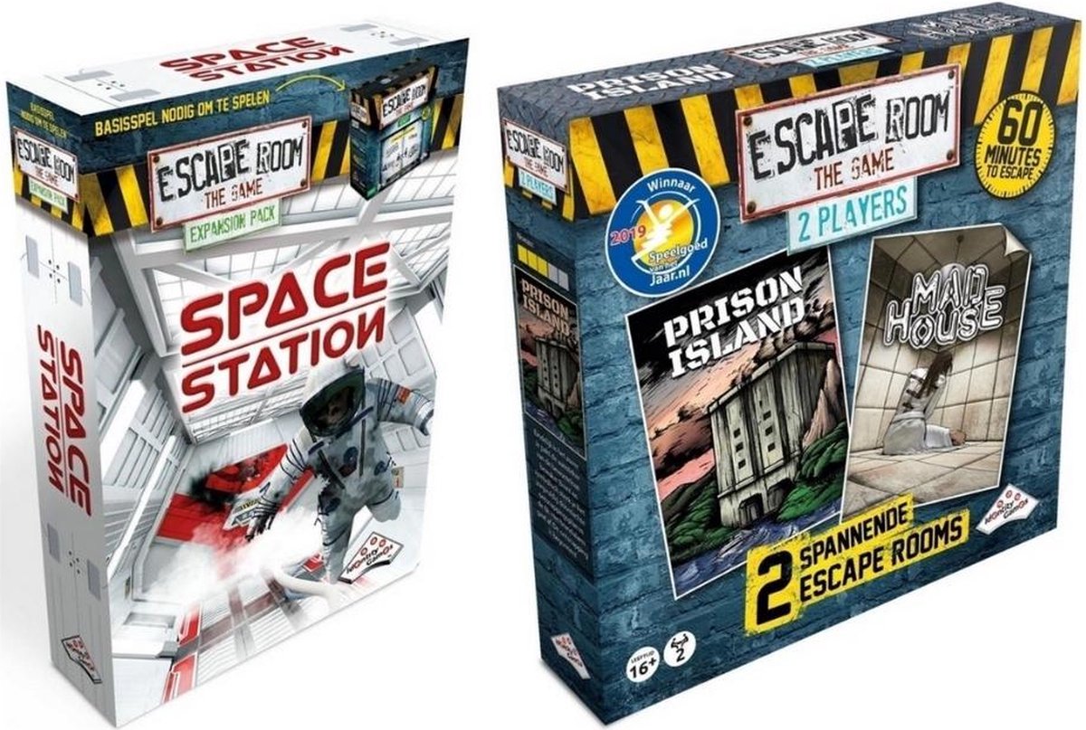 Uitbreidingsbundel - Escape Room - 2 Stuks - Uitbreiding Space Station & Uitbreiding Mad House